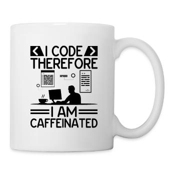 Kaffee-Codierung Programmierer Programmierer Entwickler Nerd Coff - Tasse - Weiß - Rechts