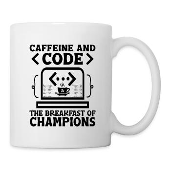 Café Codage Programmeur Codeur Développeur Nerd Coff - Mug blanc - blanc - Droite