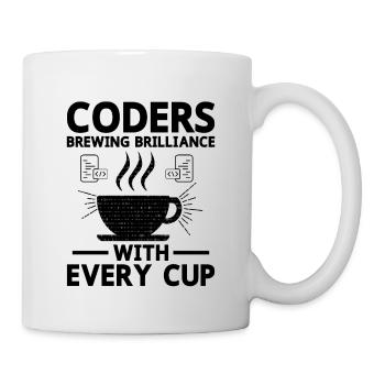 Café Codage Programmeur Codeur Développeur Nerd Coff - Mug blanc - blanc - Droite