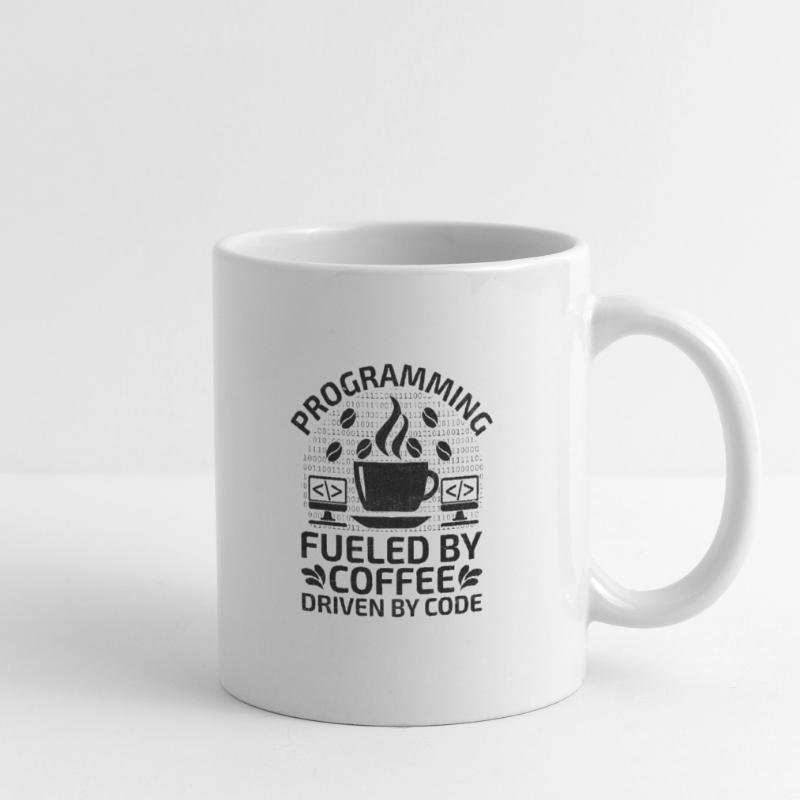 Café Codage Programmeur Codeur Développeur Nerd Coff Mug blanc
