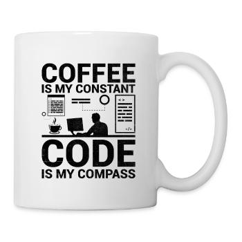 Café Codage Programmeur Codeur Développeur Nerd Coff - Mug blanc - blanc - Droite