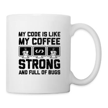 Café Codage Programmeur Codeur Développeur Nerd Coff - Mug blanc - blanc - Droite
