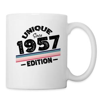 Unique since 1957 Edition Birthday Vintage 1957 - Mug - white - Right