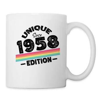 Unique Since 1958 Edition Birthday Vintage 1958 - Mug - white - Right