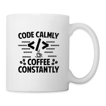 Café Codage Programmeur Codeur Développeur Nerd Coff - Mug blanc - blanc - Droite