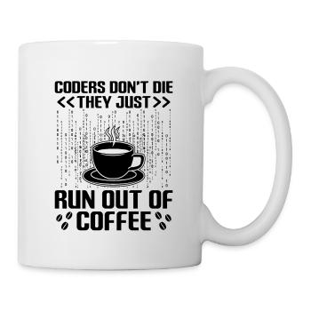 Café Codage Programmeur Codeur Développeur Nerd Coff - Mug blanc - blanc - Droite