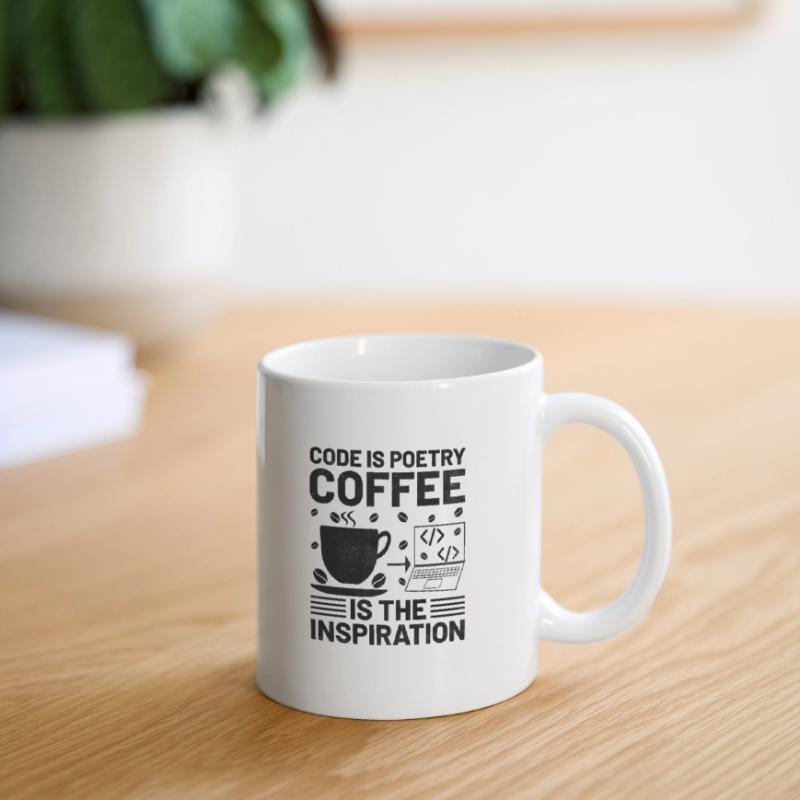 Café Codage Programmeur Codeur Développeur Nerd Coff Mug blanc