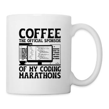 Café Codage Programmeur Codeur Développeur Nerd Coff - Mug blanc - blanc - Droite