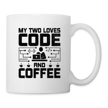 Café Codage Programmeur Codeur Développeur Nerd Coff - Mug blanc - blanc - Droite
