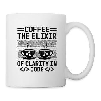 Café Codage Programmeur Codeur Développeur Nerd Coff - Mug blanc - blanc - Droite