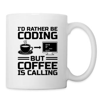 Café Codage Programmeur Codeur Développeur Nerd Coff - Mug blanc - blanc - Droite