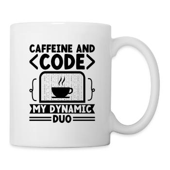 Café Codage Programmeur Codeur Développeur Nerd Coff - Mug blanc - blanc - Droite