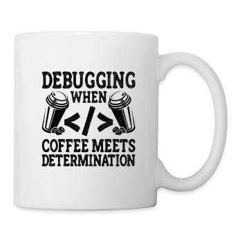 Café Codage Programmeur Codeur Développeur Nerd Coff - Mug blanc - blanc - Droite