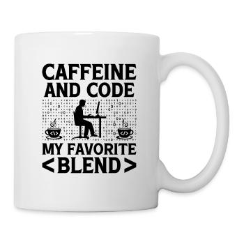 Kaffee-Codierung Programmierer Programmierer Entwickler Nerd Coff - Tasse - Weiß - Rechts