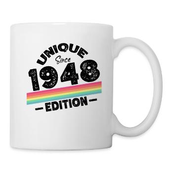 Unique Since 1948 Edition Birthday Vintage 1948 - Mug - white - Right