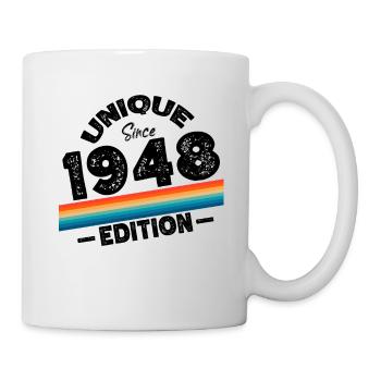 Unique depuis 1948 Edition Anniversaire Millésime 1948 - Mug blanc - blanc - Droite