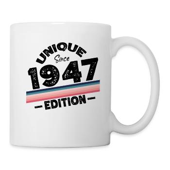 Unique Since 1947 Edition Birthday Vintage 1947 - Mug - white - Right