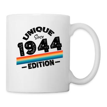 Unique depuis 1944 Edition Anniversaire Millésime 1944 - Mug blanc - blanc - Droite