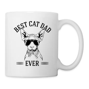 Best Cat Dad Ever Sphynx Cat Cats Wilsigns - Mug - white - Right
