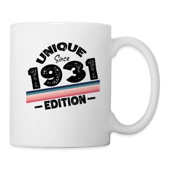 Unique Since 1931 Edition Birthday Vintage 1931 - Mug - white - Right