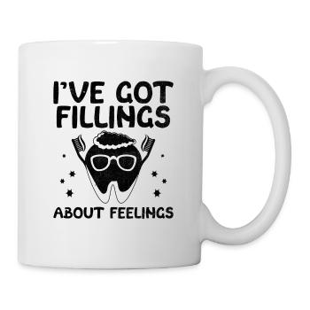 J’ai des obturations sur la dentisterie dentaire Feelings - Mug blanc - blanc - Droite