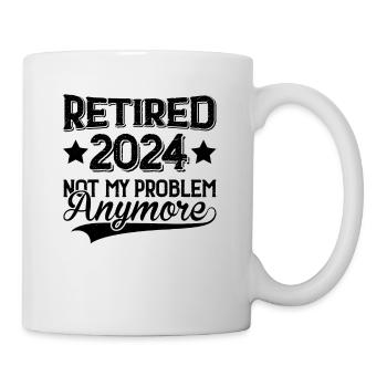 Retraité 2024 - Mug blanc - blanc - Droite