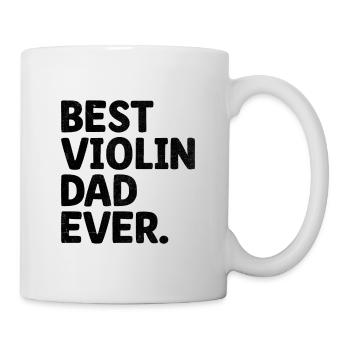 Bester Violinvater aller Zeiten Geiger Instrument Violinis - Tasse - Weiß - Rechts