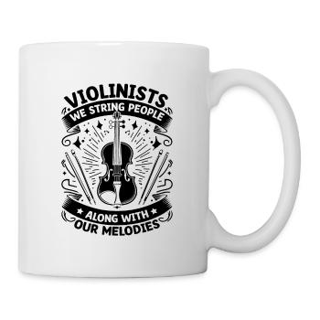 Violinists We String People Along With Our Melodie - Mug - white - Right