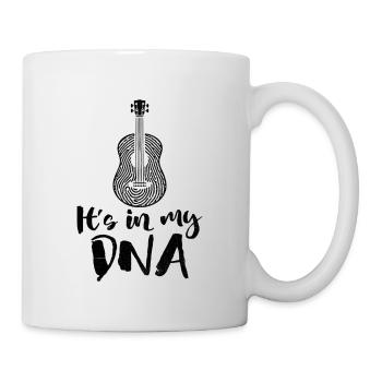 Es liegt in meiner DNA Geige Instrument Geigerin Violini - Tasse - Weiß - Rechts