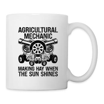 Mécanicien agricole Drôle de tracteur Mécanique Ferme - Mug blanc - blanc - Droite
