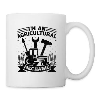 Landwirtschaftsmechaniker Lustige Traktormechaniker Bauernhof - Tasse - Weiß - Rechts