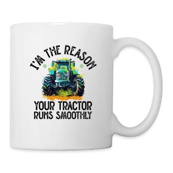 Landwirtschaftsmechaniker Lustige Traktormechaniker Bauernhof - Tasse - Weiß - Rechts