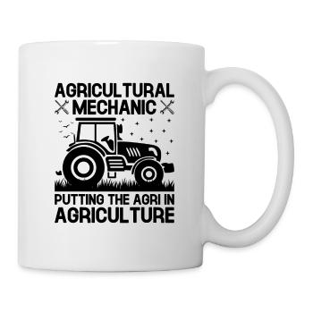Mécanicien agricole Drôle de tracteur Mécanique Ferme - Mug blanc - blanc - Droite