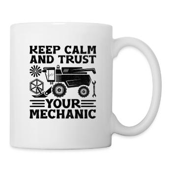 Landwirtschaftsmechaniker Lustige Traktormechaniker Bauernhof - Tasse - Weiß - Rechts