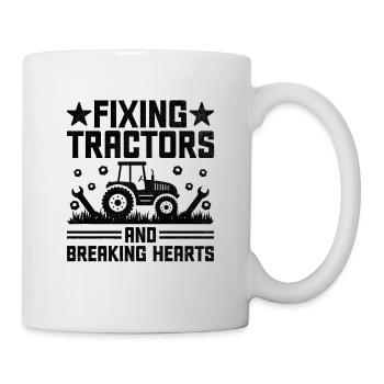 Mécanicien agricole Drôle de tracteur Mécanique Ferme - Mug blanc - blanc - Droite