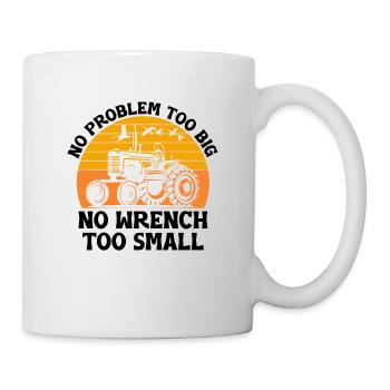 Landwirtschaftsmechaniker Lustige Traktormechaniker Bauernhof - Tasse - Weiß - Rechts