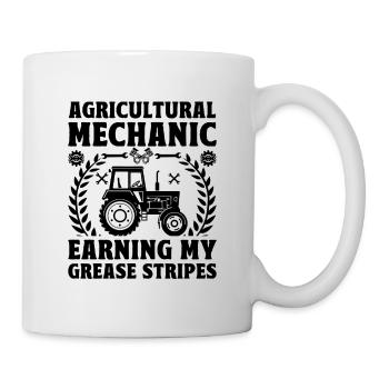 Landwirtschaftsmechaniker Lustige Traktormechaniker Bauernhof - Tasse - Weiß - Rechts
