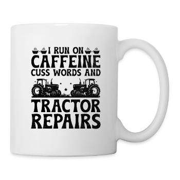 Landwirtschaftsmechaniker Lustige Traktormechaniker Bauernhof - Tasse - Weiß - Rechts