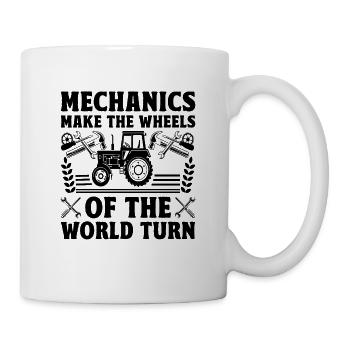 Landwirtschaftsmechaniker Lustige Traktormechaniker Bauernhof - Tasse - Weiß - Rechts