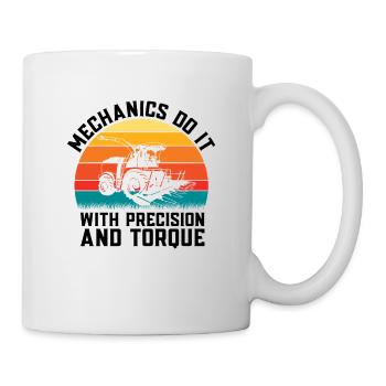 Mécanicien agricole Drôle de tracteur Mécanique Ferme - Mug blanc - blanc - Droite