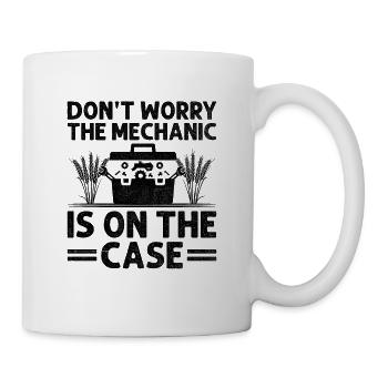 Landwirtschaftsmechaniker Lustige Traktormechaniker Bauernhof - Tasse - Weiß - Rechts
