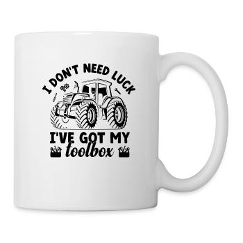 Landwirtschaftsmechaniker Lustige Traktormechaniker Bauernhof - Tasse - Weiß - Rechts