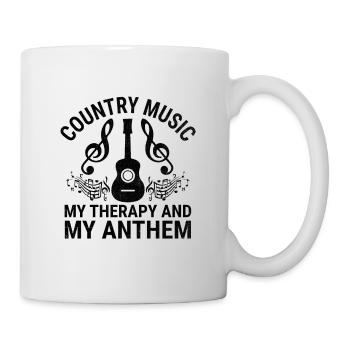 Comté Musique Vintage Amateur de musique Western Country C - Mug blanc - blanc - Droite
