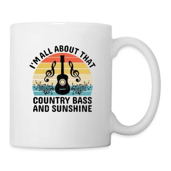 Comté Musique Vintage Amateur de musique Western Country C - Mug blanc - blanc - Droite