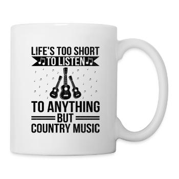 Comté Musique Vintage Amateur de musique Western Country C - Mug blanc - blanc - Droite