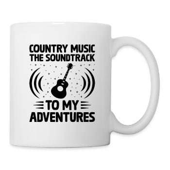 County Music Vintage Music Lover Western Country C - Tasse - Weiß - Rechts