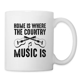 Comté Musique Vintage Amateur de musique Western Country C - Mug blanc - blanc - Droite