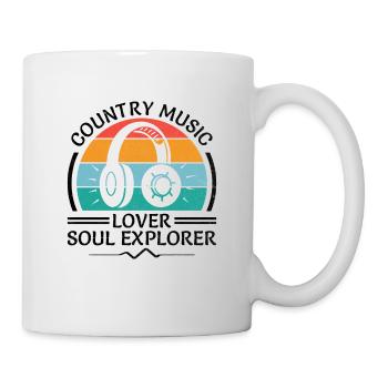 Comté Musique Vintage Amateur de musique Western Country C - Mug blanc - blanc - Droite