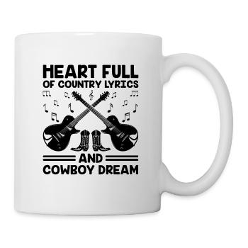 Comté Musique Vintage Amateur de musique Western Country C - Mug blanc - blanc - Droite