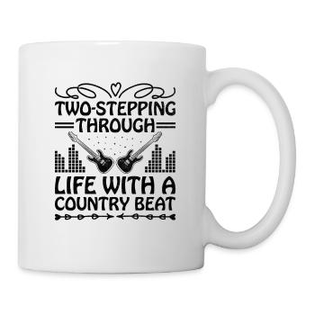 Comté Musique Vintage Amateur de musique Western Country C - Mug blanc - blanc - Droite